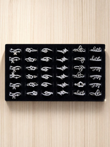 Adjustable Silver Rings for Women (Random Shapes)