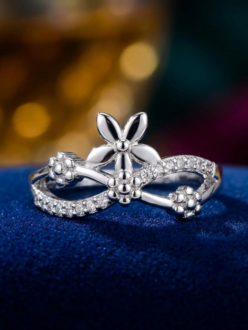 Adjustable Silver Rings for Women (Random Shapes)