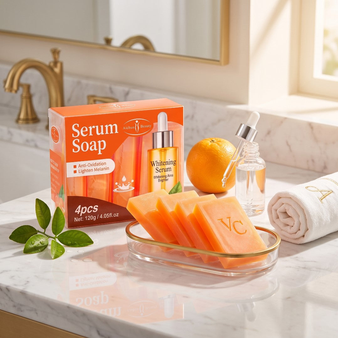 Aichun Beauty Vitamin C Whitening Serum Soap 4 Bars
