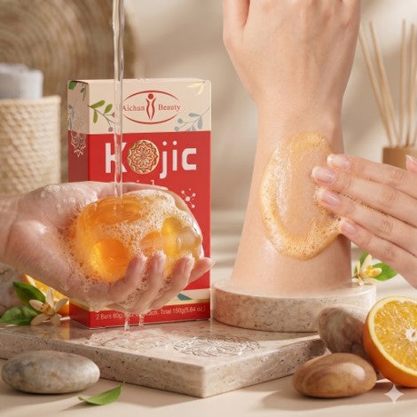 Aichun Beauty Kojic Acid Skin Brightening Face & Body Soap 2 Bars