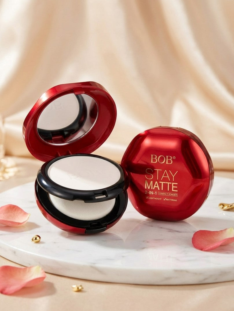 Bob Stay Matte Light Weight Mattifying Compact Powder