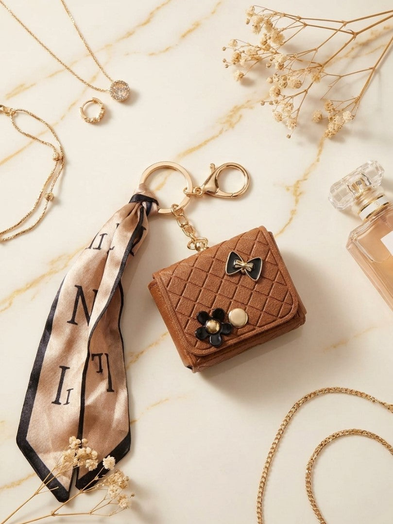Cute Mini Wallet Bag with Keychain