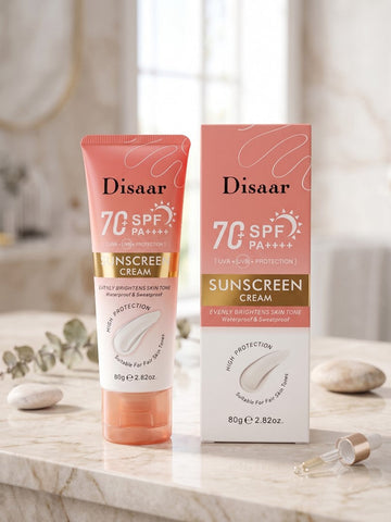 Disaar Sunscreen Cream SPF70+ Skin Brightening Protection 80g