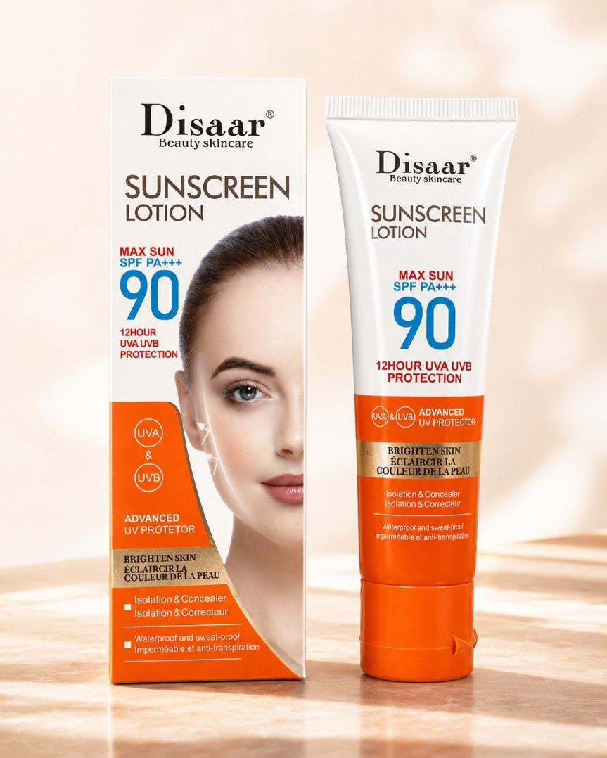 Disaar Sunscreen Lotion Max Sun SPF90+ UVA UVB 50ml