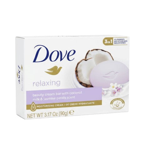 Dove Relaxing Beauty Cream Bar with Coconut Milk & Jasmine 90g (Imported)