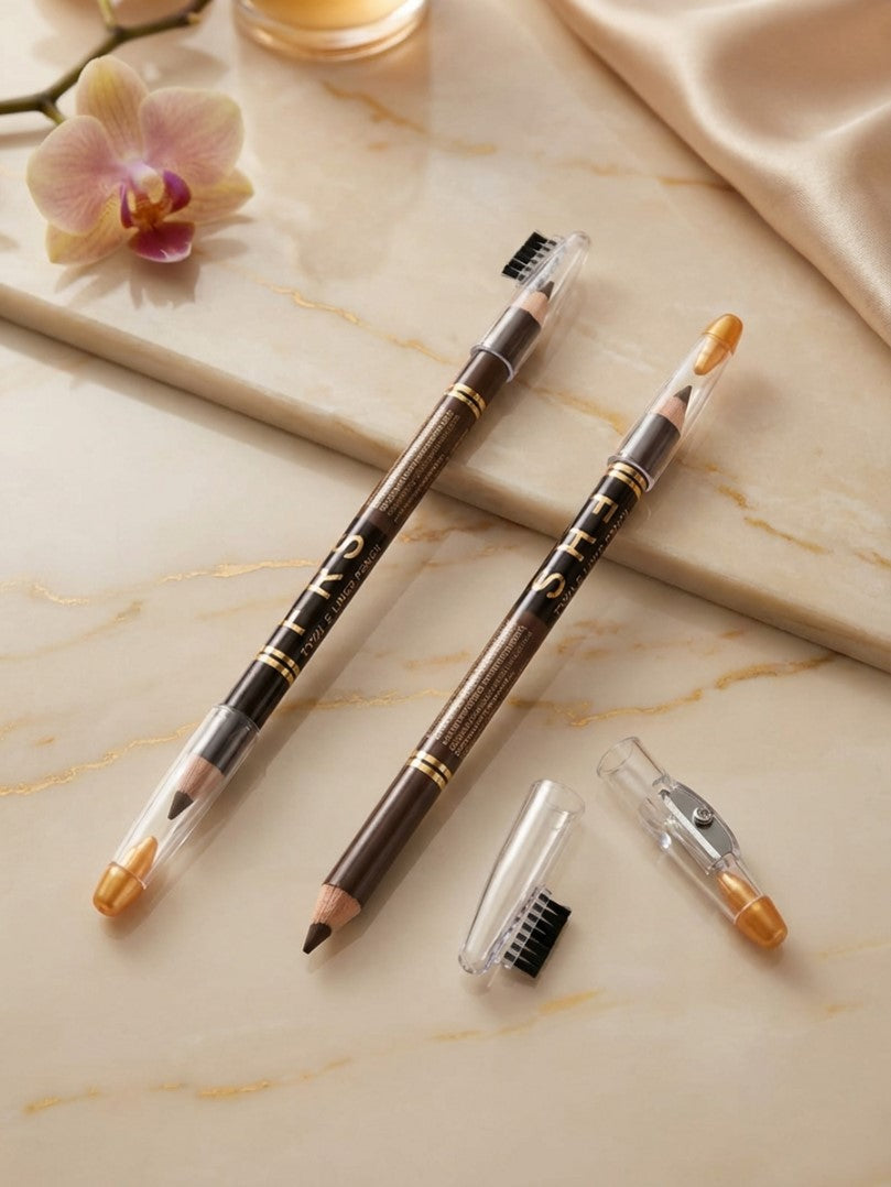 FRS Eyebrow Eyeliner Pencil 2 In 1 with Brush and Sharpener