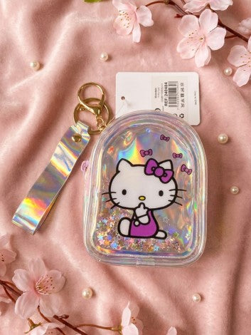 Hello Kitty Silicone Glitter Pouch