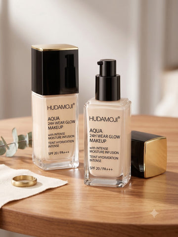 Hudamoji Aqua 24H Wear Glow Makeup Foundation