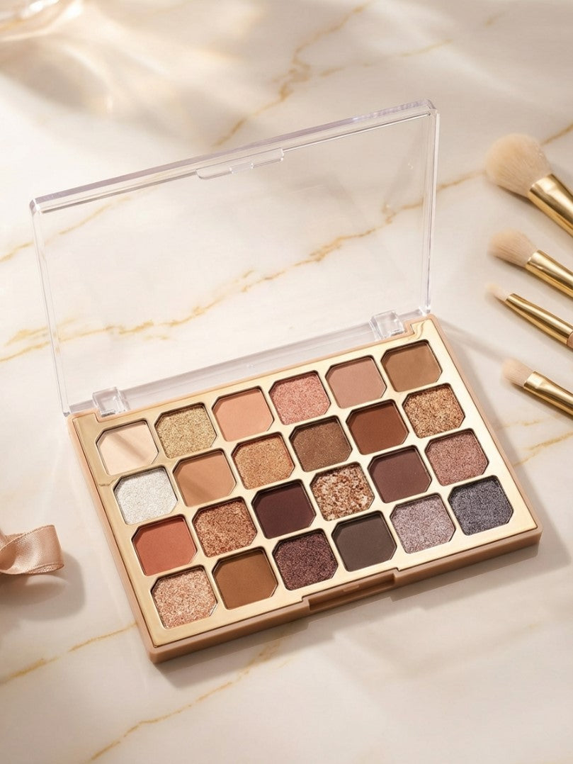 Hudamoji Matte Glitter Shimmer 24 Color Eyeshadow Palette