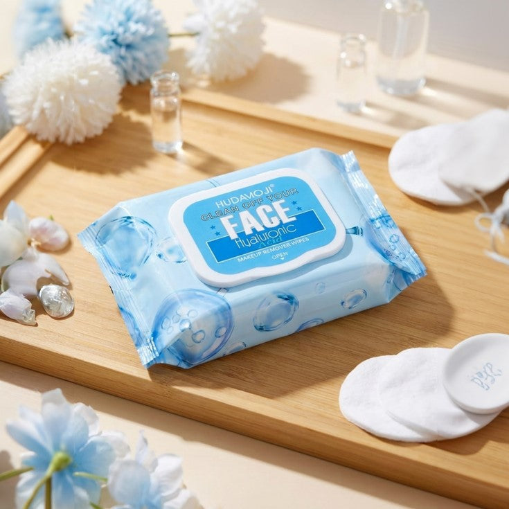 Hudamoji Makeup Remover Cleansing Wipes 30 Pieces