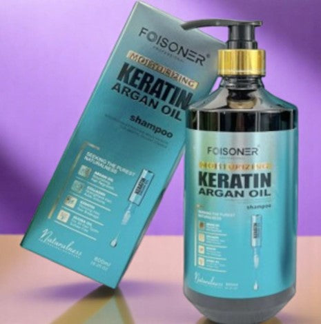 Foisoner Keratin Argan Oil Hair Shampoo enriched with Collagen & Jojoba Oil 800ml