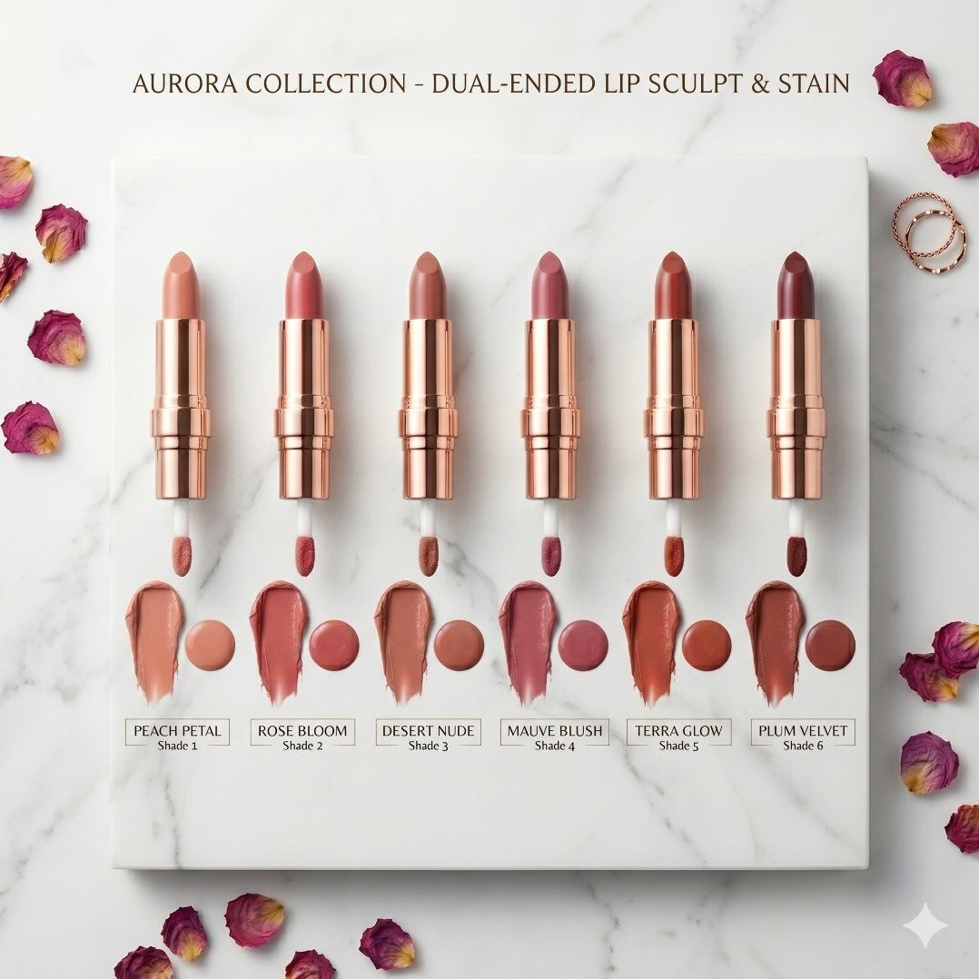 Kiss Beauty Two Kisses Lip Gloss & Lipstick 2 IN 1