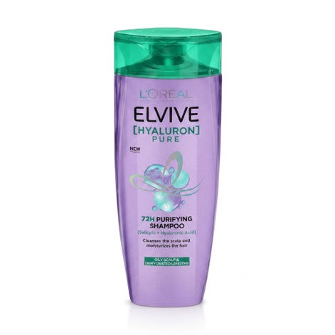 L'Oreal Paris Elvive Hyaluron Pure 72H Purifying Shampoo 175ml