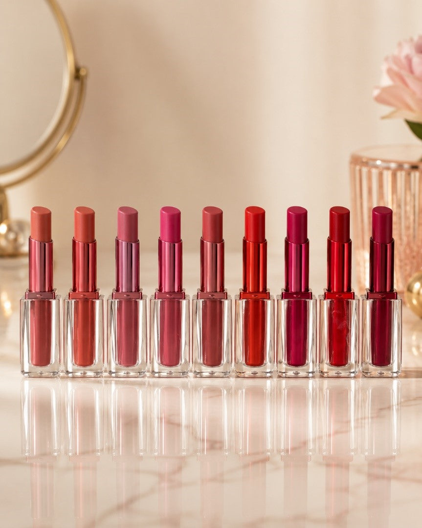 Matte Lipstick with Crystal Container