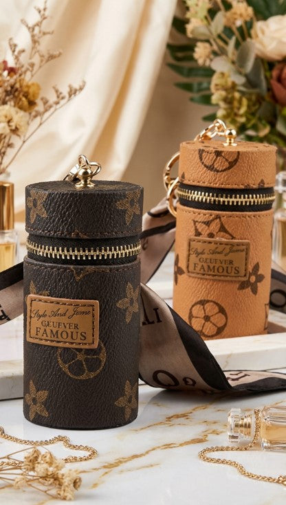 Mini Wallet Cylinder Bag with Keychain