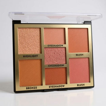 Miss Rose 07 Colors Blush, Highlight and Eyeshadow Face Palette
