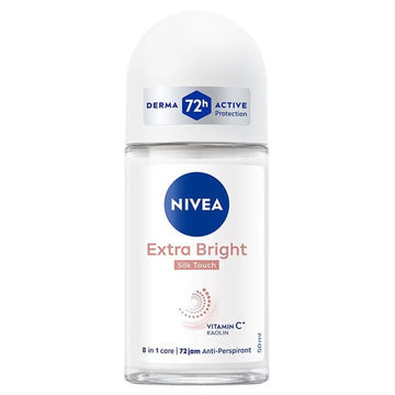 Nivea Extra Bright Silk Touch Anti Perspirant Roll On 50ml