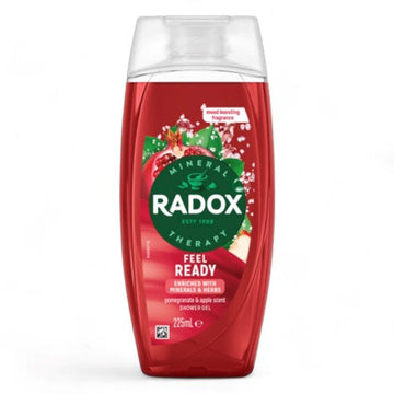 Radox Shower Gel Feel Ready Pomegranate & Apple Scent 225ml