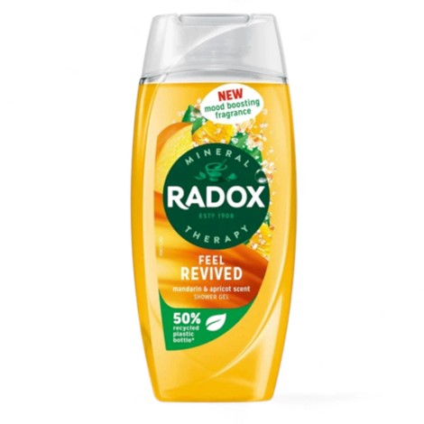 Radox Shower Gel Feel Revived Mandarin & Apricot Scent 225ml