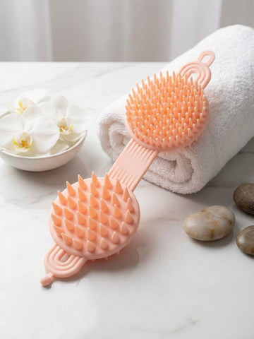 Silicone Hair Massager and Scrubber 2 In 1 Double Sided
