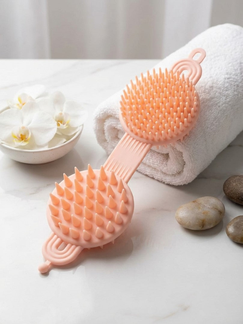 Silicone Hair Massager and Scrubber 2 In 1 Double Sided