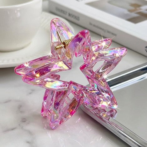 Star Hair Hair Clip Candy Color Acrylic