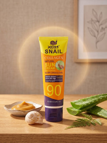 XQM Snail Collagen Natural Sun Cream SPF90+