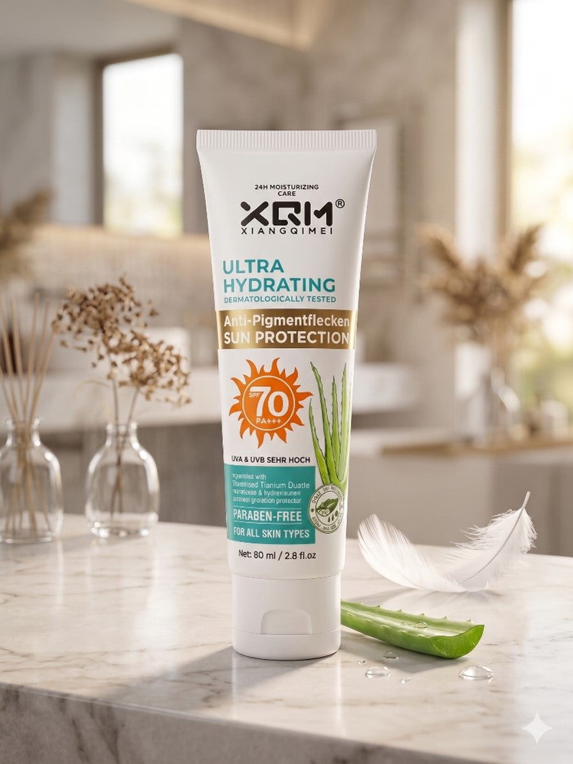 XQM Ultra Hydrating Anti Pigment Sun Protection SPF70+ UVA UVB